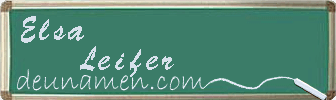 Elsa Leifer Visitenkarte